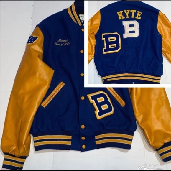 Vintage 2008 Bayshore Bruins Varsity College Baseball Letterman Jacket Lg - Picture 2 of 13